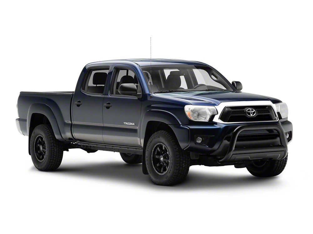 Barricade 3.50-Inch Oval Bull Bar with Skid Plate; Black (05-15 Tacoma)