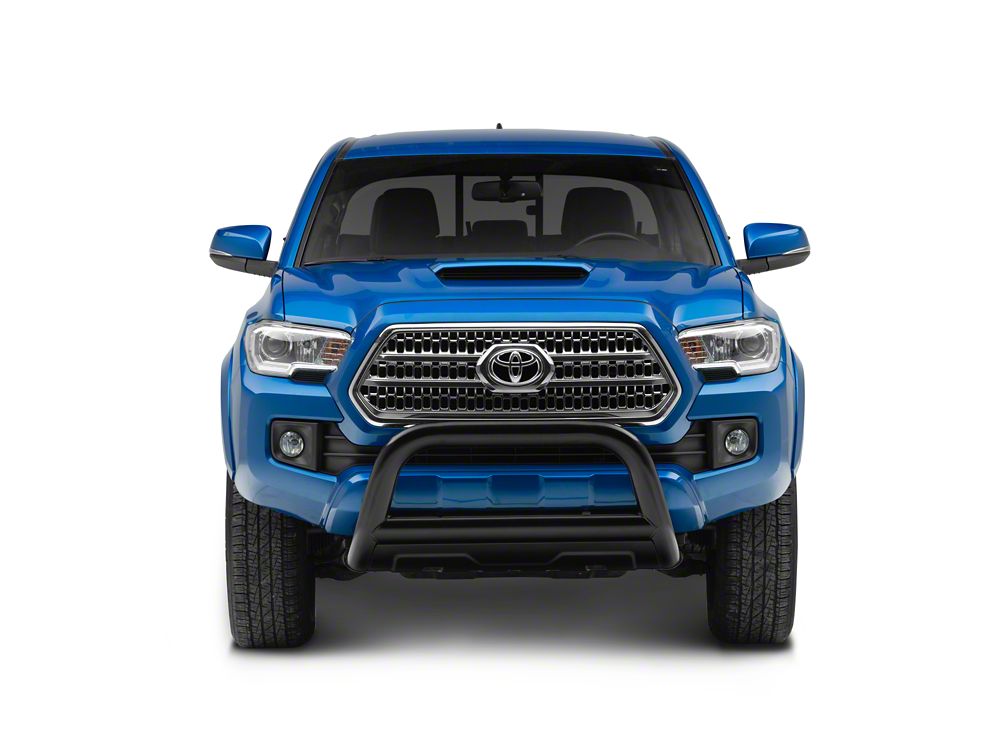 Barricade 3.50-Inch Oval Bull Bar with Skid Plate; Black (16-23 Tacoma)
