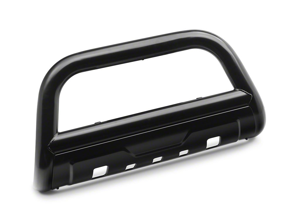 Barricade 3.50-Inch Oval Bull Bar with Skid Plate; Black (16-23 Tacoma)