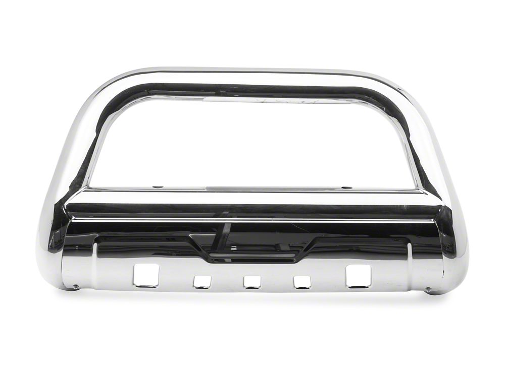 Barricade 3.50-Inch Oval Bull Bar with Skid Plate; Stainless Steel (16-23 Tacoma)