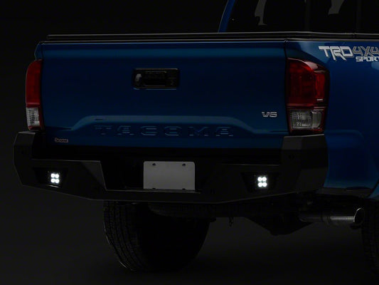 Barricade HD Rear Bumper with LED Fog Lights (16-23 Tacoma w/o BSM & RCTA)