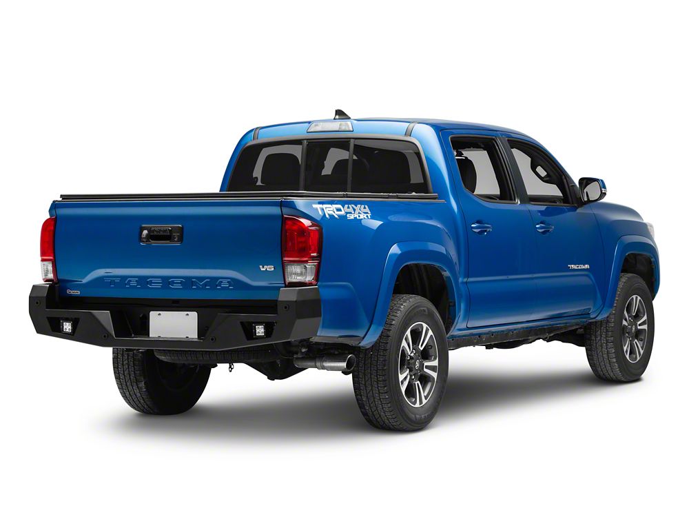 Barricade HD Rear Bumper with LED Fog Lights (16-23 Tacoma w/o BSM & RCTA)
