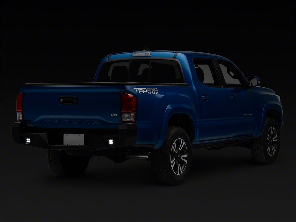 Barricade HD Rear Bumper with LED Fog Lights (16-23 Tacoma w/o BSM & RCTA)