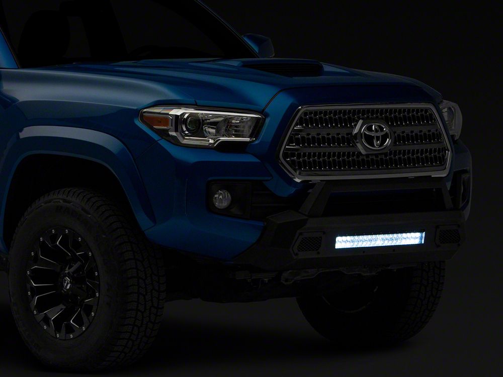 Barricade HD Stubby Front Bumper with 20-Inch Double Row LED Light Bar (16-23 Tacoma)