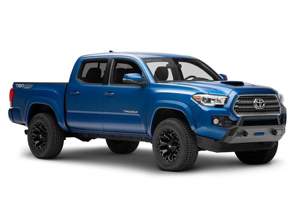 Barricade HD Stubby Front Bumper with Winch Mount and 20-Inch Single Row LED Light Bar (16-23 Tacoma)