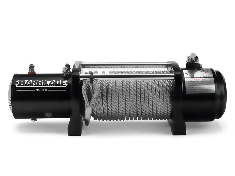 Barricade 9,500 lb. Winch with Wireless Control (Universal; Some Adaptation May Be Required)