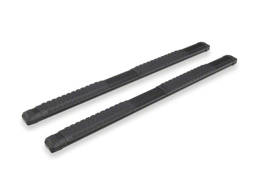 Barricade Saber 5-Inch Side Step Bars; Fine Textured Black (24-25 Tacoma Double Cab)