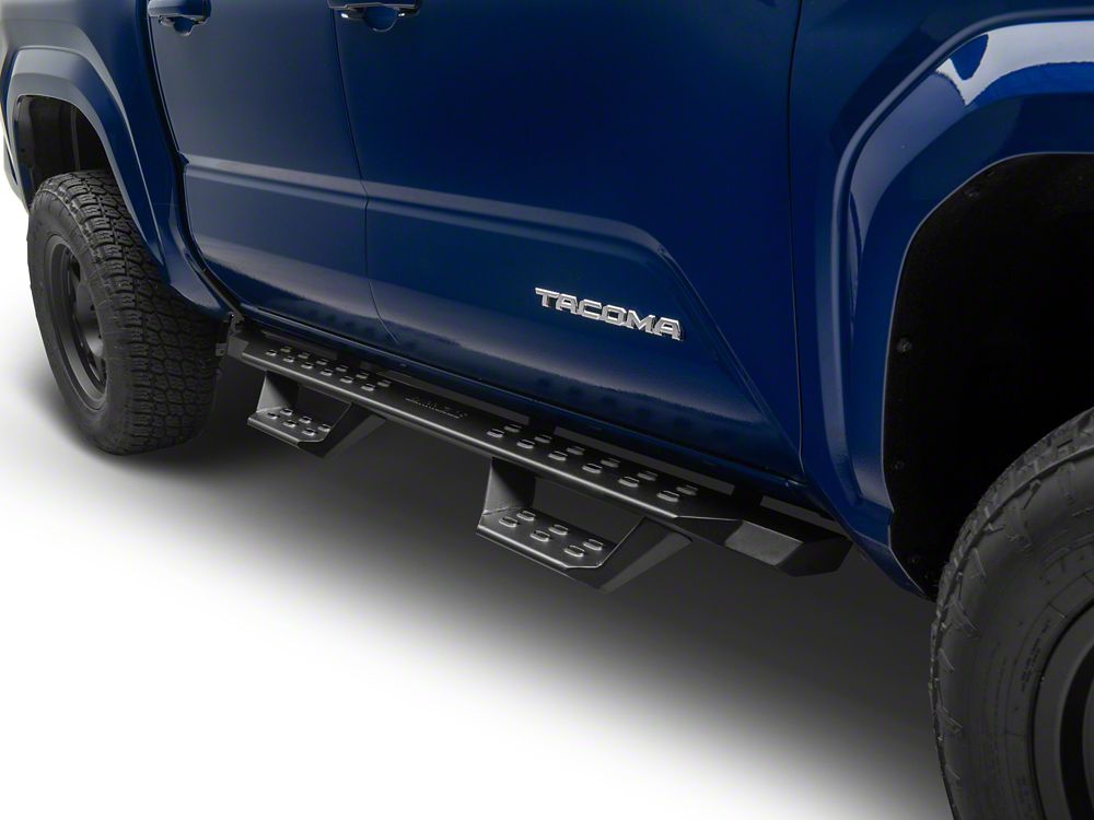 Barricade HD Overland Drop Steps; Textured Black (24-25 Tacoma Double Cab)