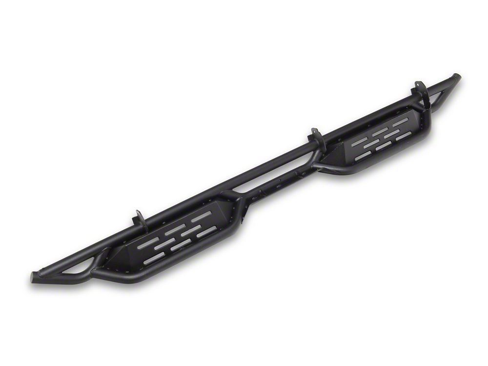 Barricade NB1 Running Boards; Textured Black (24-25 Tacoma Double Cab)