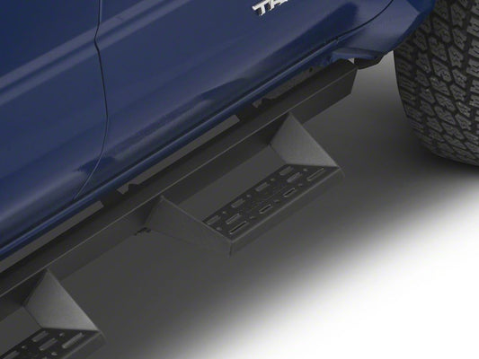 Barricade Canyon Drop Steps; Textured Black (24-25 Tacoma Double Cab)