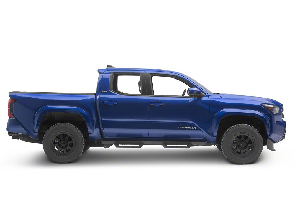 Barricade Canyon Drop Steps; Textured Black (24-25 Tacoma Double Cab)