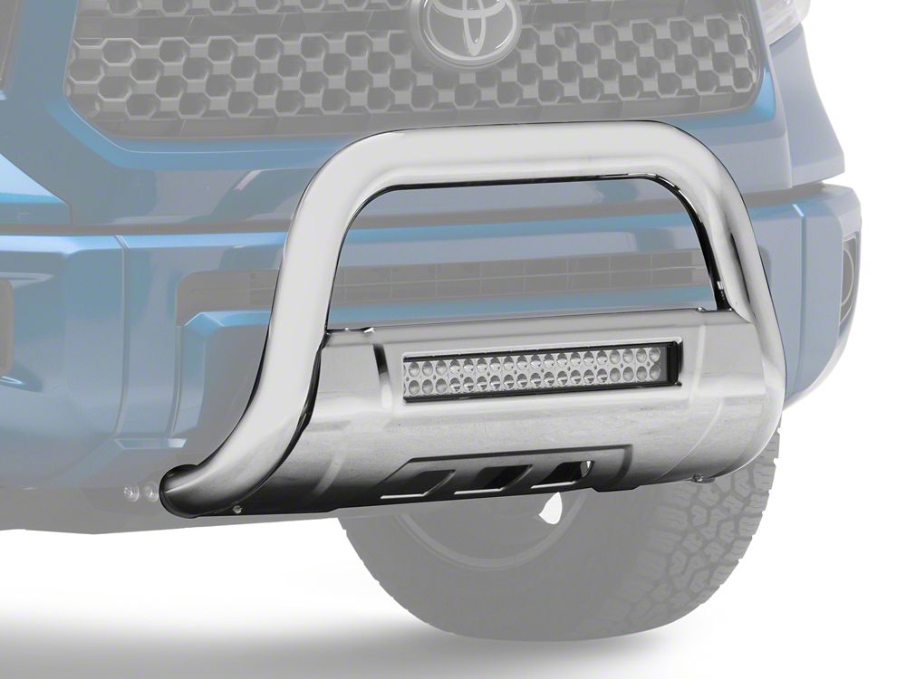 Barricade 3.50-Inch Bull Bar with Skid Plate and 20-Inch LED Light Bar; Stainless Steel (07-21 Tundra)