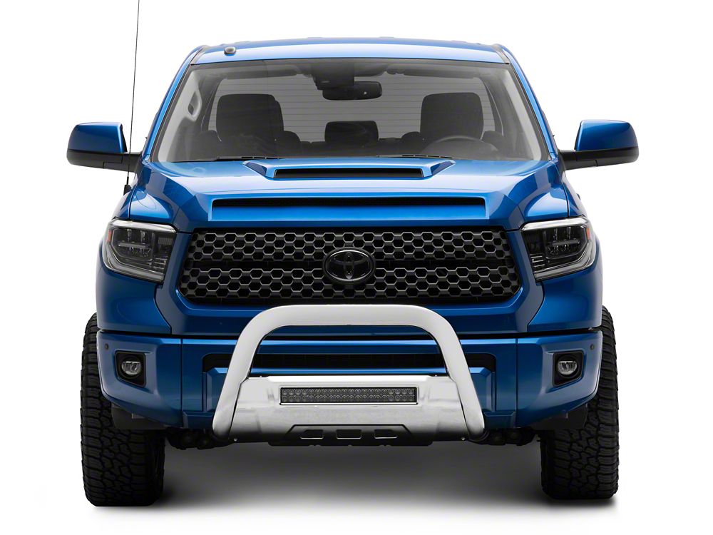 Barricade 3.50-Inch Bull Bar with Skid Plate and 20-Inch LED Light Bar; Stainless Steel (07-21 Tundra)