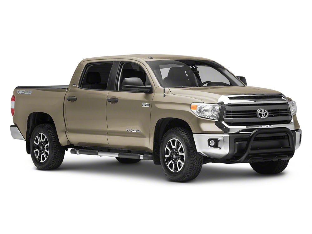 Barricade 3.50-Inch Oval Bull Bar with Skid Plate; Black (07-21 Tundra)