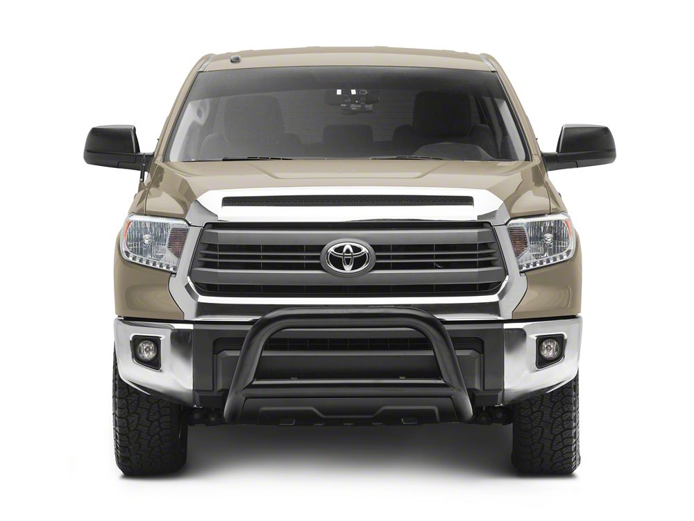 Barricade 3.50-Inch Oval Bull Bar with Skid Plate; Black (07-21 Tundra)
