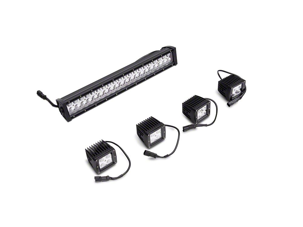 Barricade HD Front Bumper with LED Fog Lights, Spot Lights and 20-Inch LED Light Bar (14-21 Tundra)