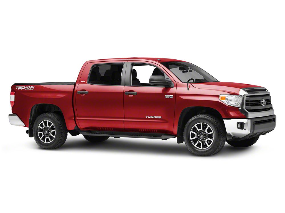 Barricade HD Steel Running Boards; Black (07-21 Tundra CrewMax)