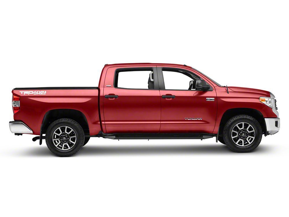 Barricade HD Steel Running Boards; Black (07-21 Tundra CrewMax)