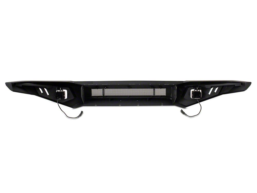 Barricade HD2 Front Bumper with LED Fog Lights; Textured Black (14-21 Tundra)
