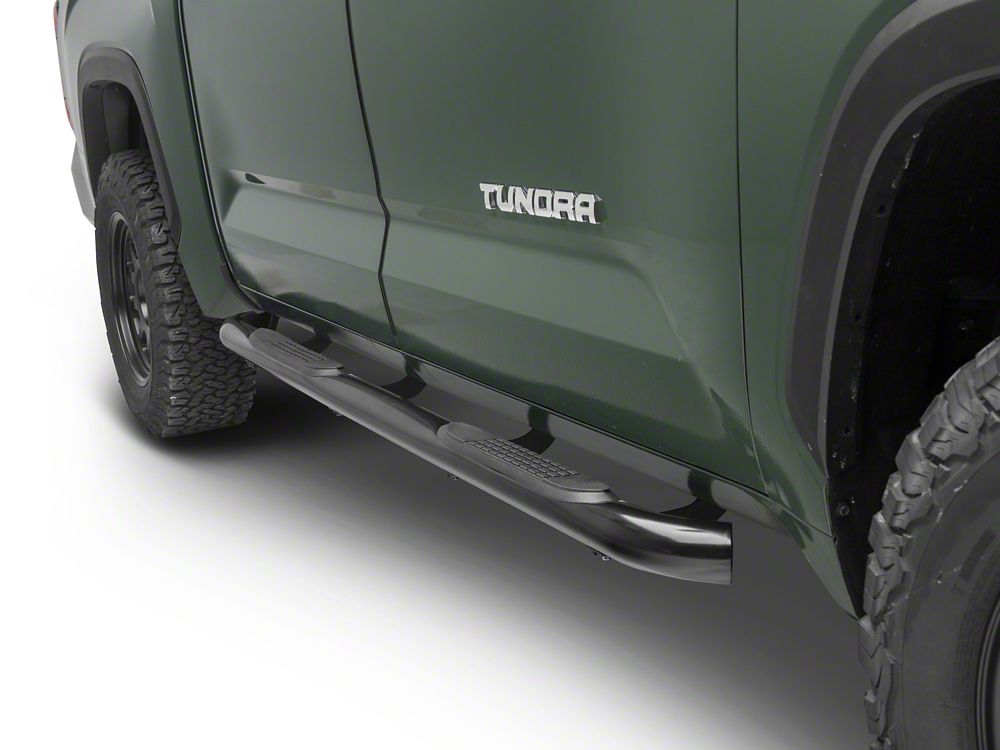 Barricade 3-Inch Side Step Bars; Black (22-25 Tundra CrewMax)