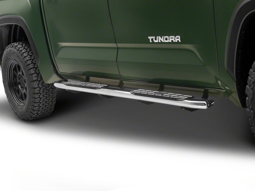 Barricade PNC Side Step Bars; Stainless Steel (22-25 Tundra CrewMax)