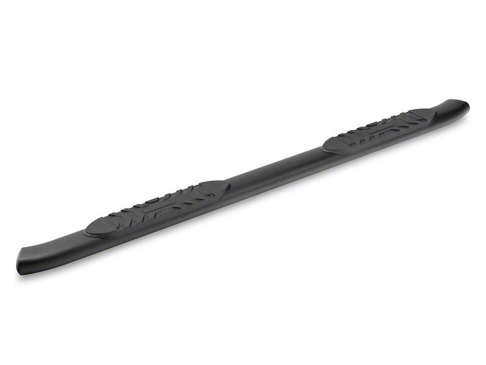 Barricade 5-Inch Oval Bent End Side Step Bars; Textured Black (22-25 Tundra CrewMax)
