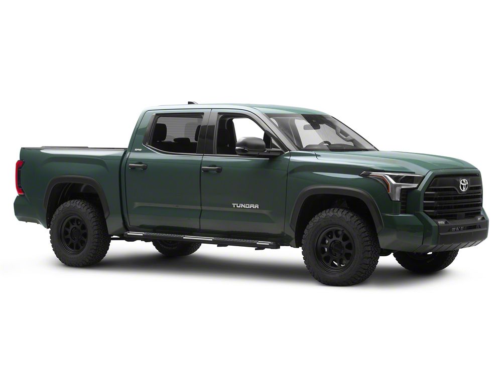 Barricade Saber 5-Inch Aluminum Side Step Bars; Stainless Cover Plates (22-25 Tundra CrewMax)