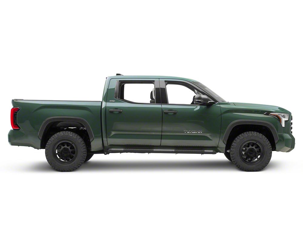 Barricade Saber 5-Inch Aluminum Side Step Bars; Stainless Cover Plates (22-25 Tundra CrewMax)