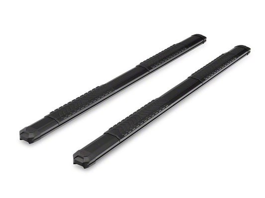 Barricade Saber 5-Inch Aluminum Side Step Bars; Black Cover Plates (22-25 Tundra CrewMax)