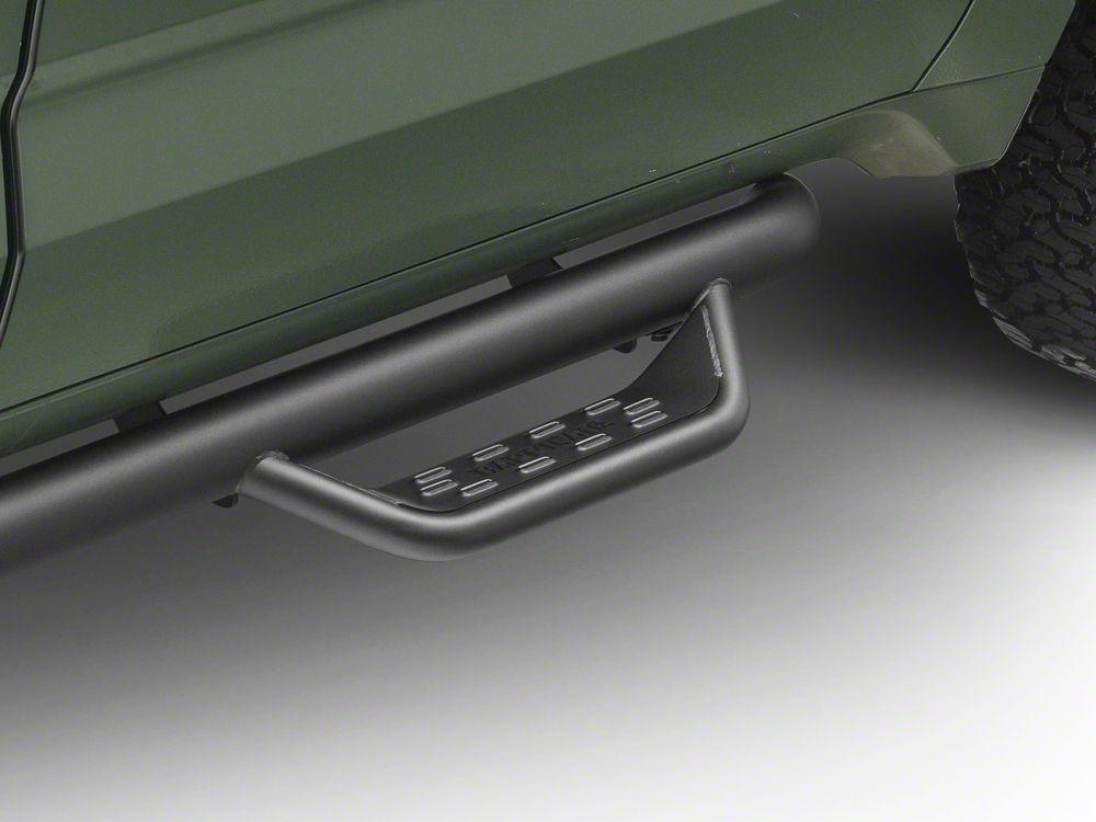 Barricade Tubular Drop Steps; Fine Textured Black Finish (22-25 Tundra CrewMax)