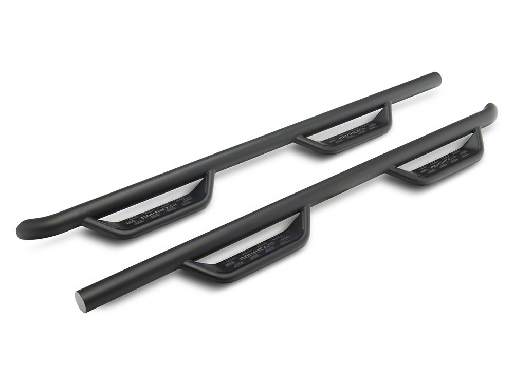Barricade Tubular Drop Steps; Fine Textured Black Finish (22-25 Tundra CrewMax)
