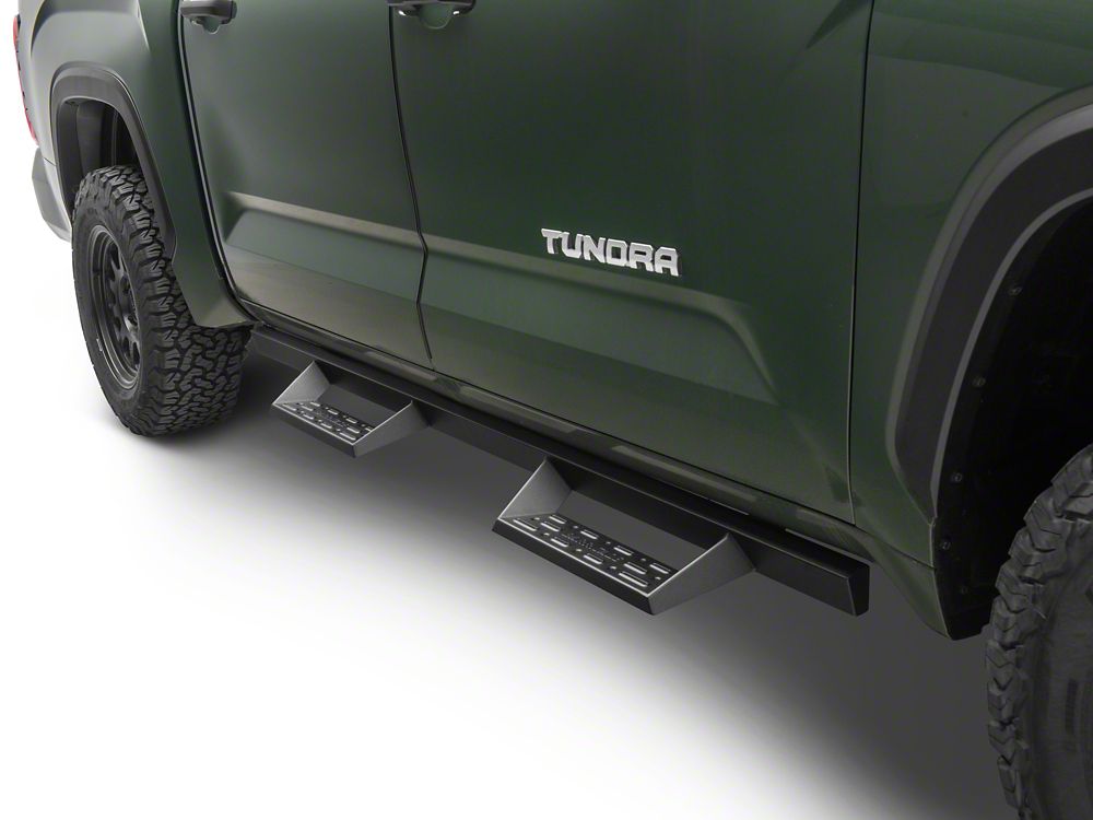 Barricade Canyon Drop Steps; Textured Black (22-25 Tundra CrewMax)