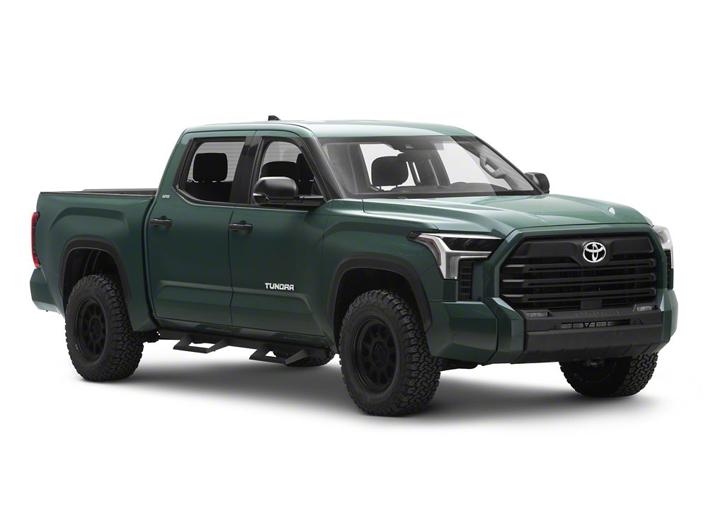 Barricade Canyon Drop Steps; Textured Black (22-25 Tundra CrewMax)