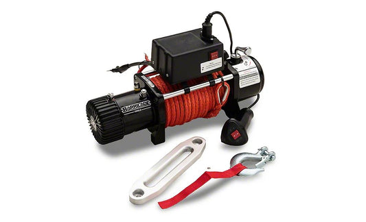 Barricade 10,000 lb. Winch with Synthetic Rope (Universal; Some Adaptation May Be Required)