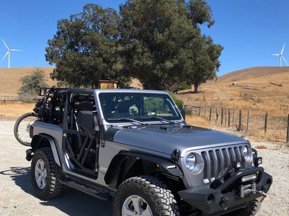 Barricade Tubular Fender Flares with LED DRL and Marker Lights (18-25 Jeep Wrangler JL)