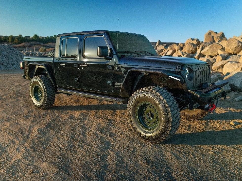 Barricade Aluminum Inner Fender Liners; Front and Rear (20-25 Jeep Gladiator JT)