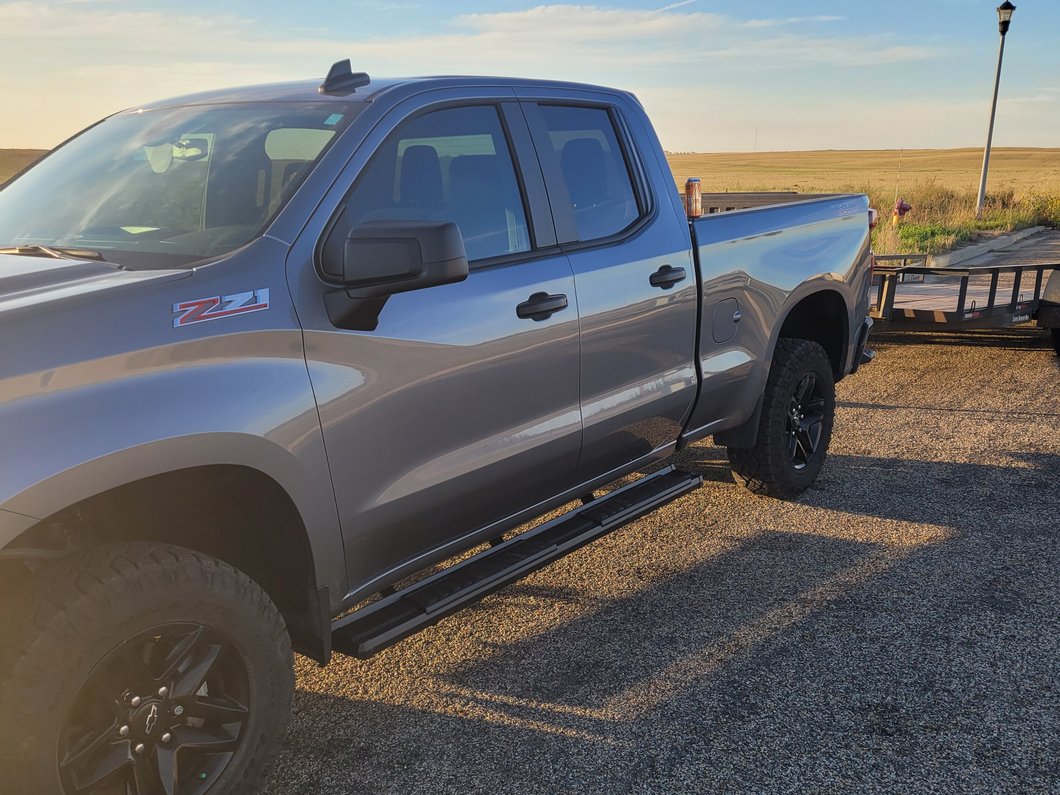 Barricade S6 Running Boards; Black (19-25 Sierra 1500 Double Cab)