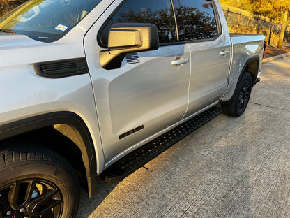 Barricade Rattler Running Boards; Black (19-25 Sierra 1500 Crew Cab)