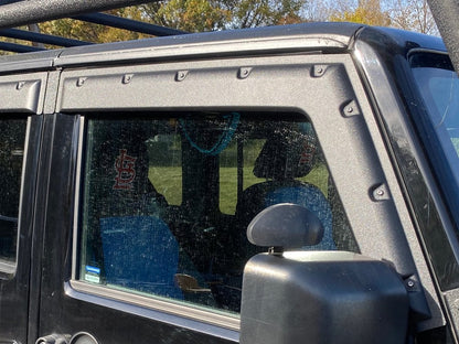 Barricade Tough Guard FormFit Window Visors (07-18 Jeep Wrangler JK 4-Door)