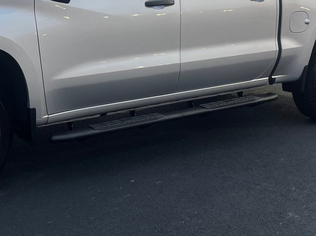 Barricade PNC Side Step Bars; Textured Black (19-25 Silverado 1500 Crew Cab)