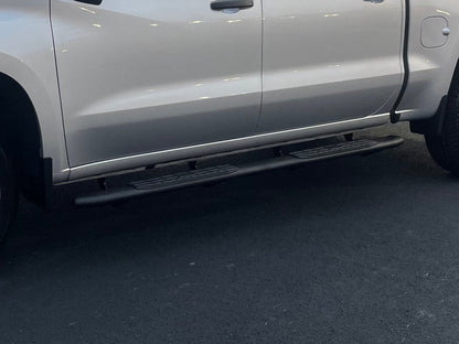Barricade PNC Side Step Bars; Textured Black (19-25 Silverado 1500 Crew Cab)