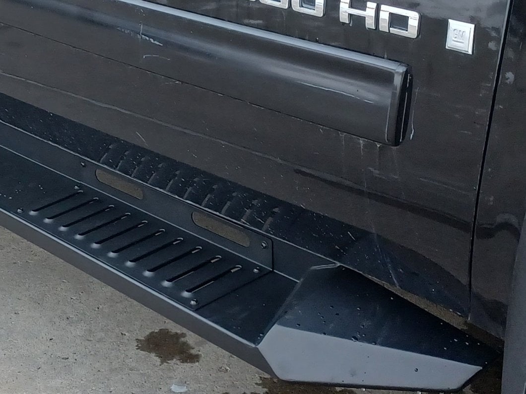 Barricade Steel Running Boards; Black (07-19 Silverado 2500 HD Crew Cab)