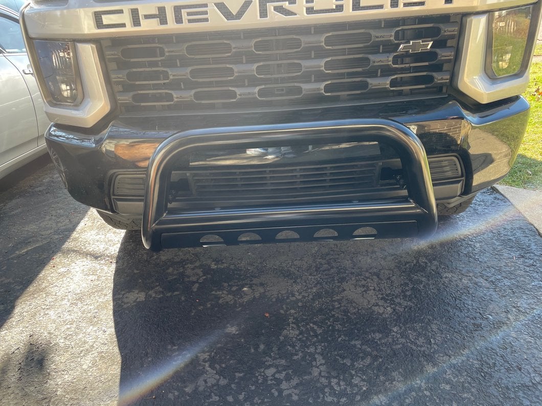 Barricade 3-Inch Bull Bar; Black (20-25 Silverado 2500 HD)