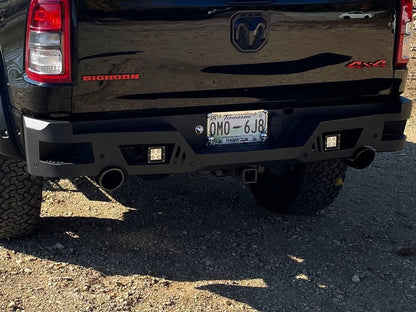 Barricade Extreme HD Rear Bumper with LED Fog Lights (19-25 RAM 1500)
