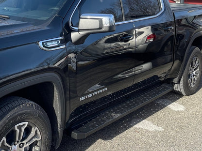 Barricade Rattler Running Boards; Black (19-25 Sierra 1500 Crew Cab)