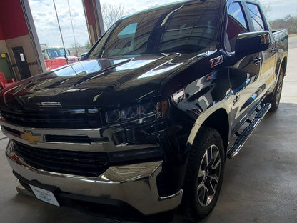Barricade PNC Side Step Bars; Stainless Steel (19-25 Silverado 1500 Crew Cab)