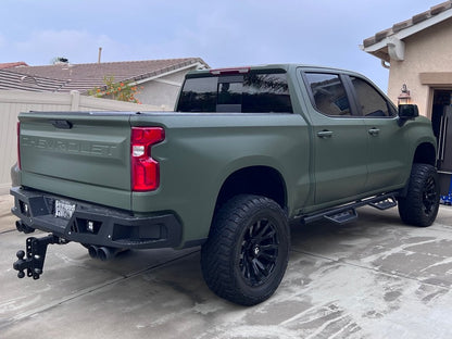 Barricade HD Rear Bumper with LED Fog Lights (19-25 Silverado 1500)