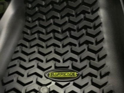Barricade Front and Rear Floor Mats; Black (07-18 Jeep Wrangler JK 2-Door)