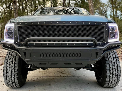 Barricade Pre-Runner Front Bumper with Skid Plate (07-13 Silverado 1500)