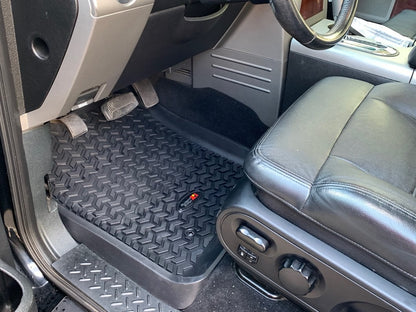 Barricade Front Floor Mats; Black (04-08 F-150)